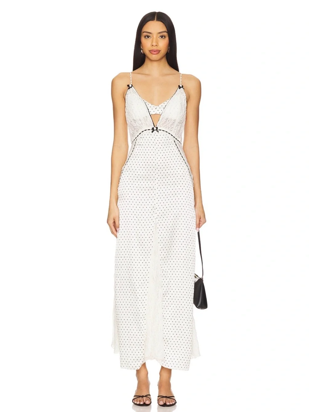 x Intimately Free People Playing Cupid Maxi Dress in Ivory Combo - Picture 1 of 10